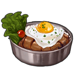 夏威夷紫霞鹿漢堡排飯
