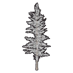 仿真積雪樹木套組
